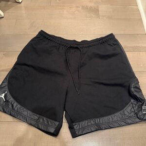 Jordan Black Athletic Shorts with Logo
